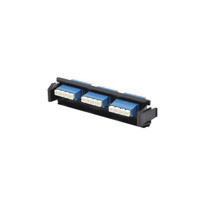 Placa Acopladora De Fibra Óptica Quick-pack, Con 6 Conectores Lc/upc Duplex (12 Fibras), Para Fibra Monomodo, Azul