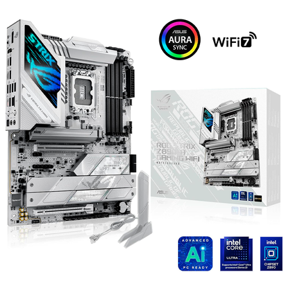 Mb Asus Z890 Intel S-1851 Serie 2/4x Ddr5 8000/dp/hdmi/m.2/6x Usb3.2/usb-c/wifi 7/bluetooth/atx/gama Alta/gamer/rgb