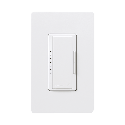 Atenuador (dimmer) Un Solo Polo / Multilocacion 120v /inc 1000w / 800w Mlv, Color Blanco No Requiere Neutro.