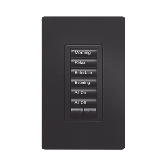 Teclado hibrido seetouch, 6 botones, 2 botones subir/bajar, intensidad 120V/450W, color blanco.