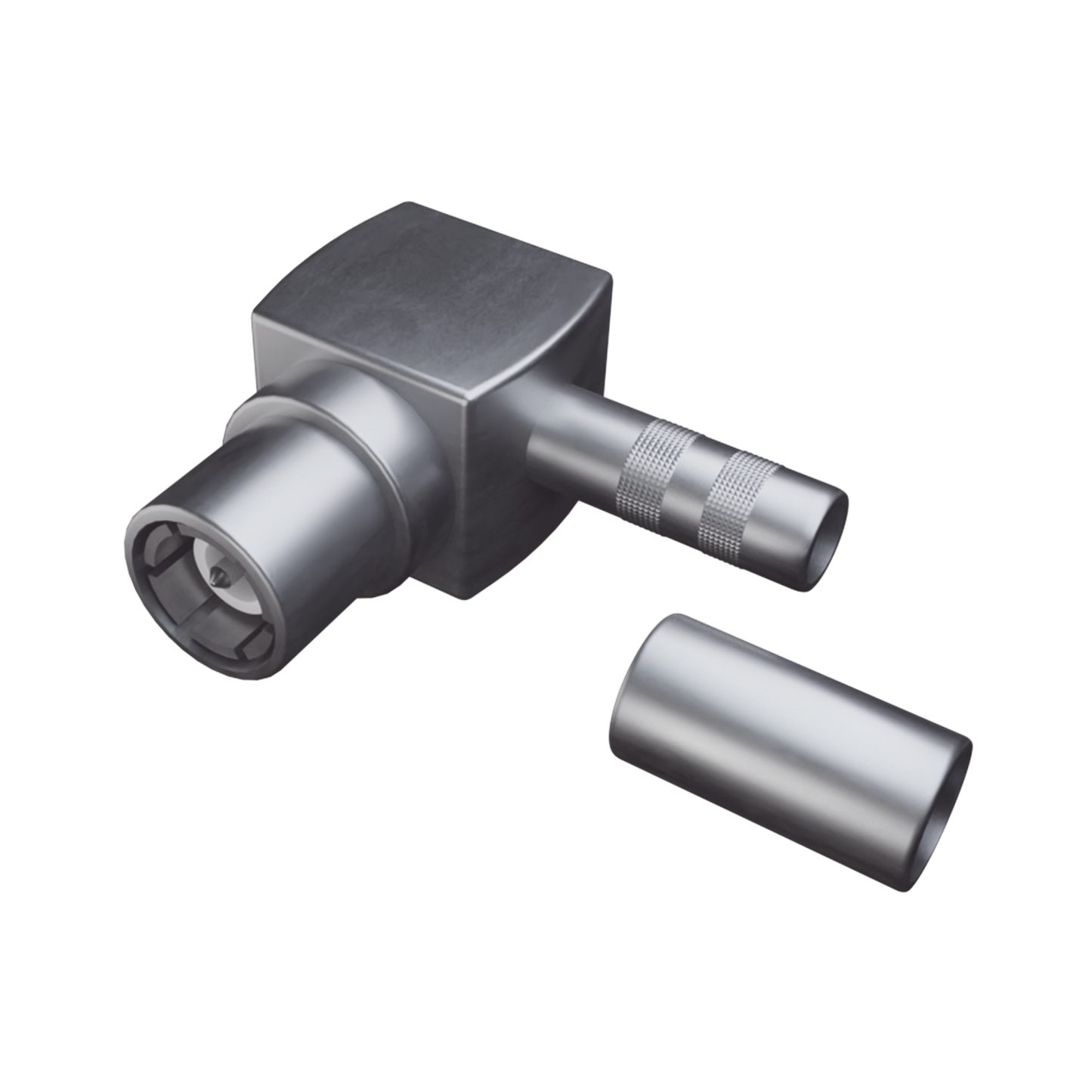 Conector SMB Macho en A/R de Anillo Plegable para RG-316/U, Grupo B1, Oro/ Oro/ Teflón.???