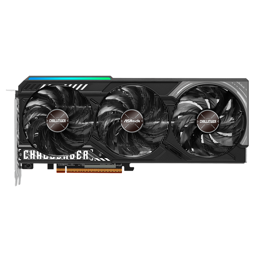 Tarjeta De Video Asrock Amd Radeon Rx 9070 Xt Challenger/16gb Gddr6/pcie 5.0 X 16/128 Bits/boost Clock 2970 Mhz/triple Fan Con Indicador Led/1 Hdmi 2.1/2 Displayport 2.1/resolucion Max 8k