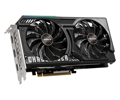 Tarjeta De Video Asrock Amd Radeon Rx 9060 Xt Challenger Oc/8gb Gddr6/pcie 5.0 X 16/128 Bits/boost Clock 3290 Mhz/dual Fan Con Indicador Led/1 Hdmi 2.1/2 Displayport 2.1/resolución Max 8k