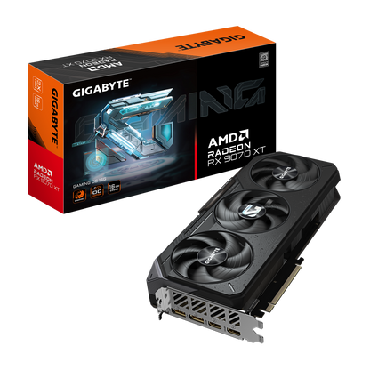 Tarjeta De Video Gigabyte Radeon Gv-r9070xtgaming Oc-16gd / Rx 9700 Xt / 16gb Vram / Pci 5.0 / Hdmi / Dp