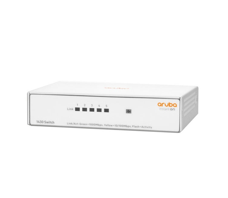 Switch Hpe Aruba R8r44a Instant On 1430 Con 5 Puertos Rj45 10/100/1000 Mbps No Administrable