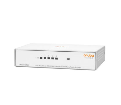 Switch Hpe Aruba R8r44a Instant On 1430 Con 5 Puertos Rj45 10/100/1000 Mbps No Administrable