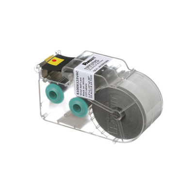 Casete De 225 Etiquetas Autolaminadas De 25.4 X 31.8 Mm (1 X 1.25 Pulgadas), Para Cables De 3 A 7.1 Mm (0.12 A 0.28 Pulgadas) De Diámetro, Área De Impresión Color Blanco
