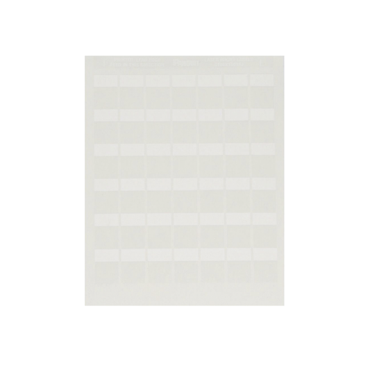 Paquete de Hojas con 2500 Etiquetas de Identificación Auto-laminadas para Impresora Láser/Inyección de Tinta, para Cables de 4.1 a 8.1 mm de Diámetro (10 - 6 AWG), Color Blanco