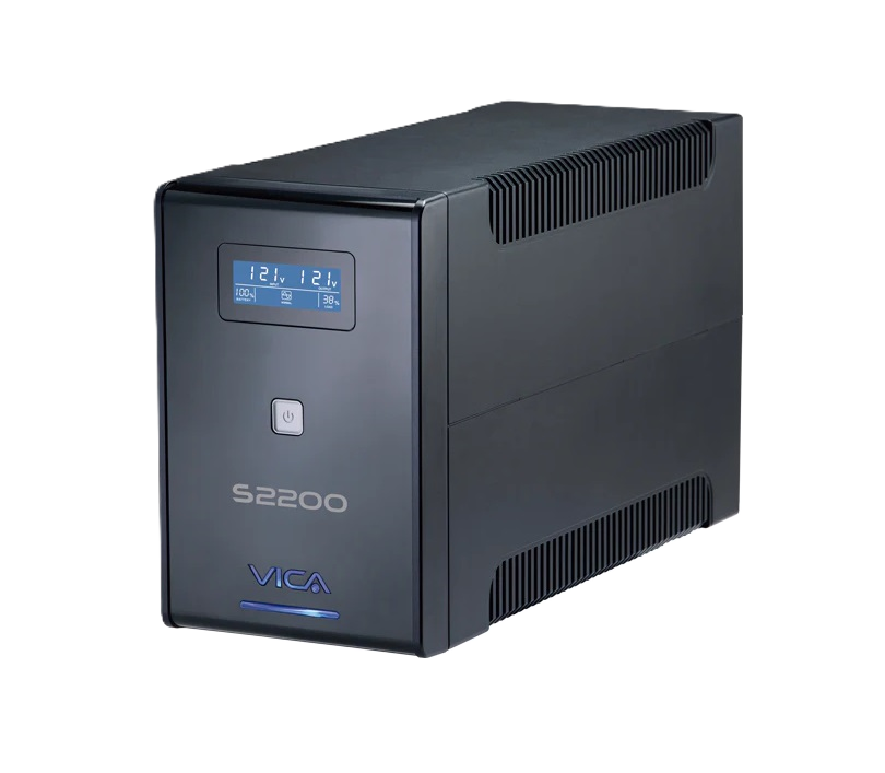 No Break Ups Vica S2200 2200va/1200w 10 Tomas Nema 5-15r (5/5) Rj11/45 , Pantalla Lcd 3 AÑos De Garantia