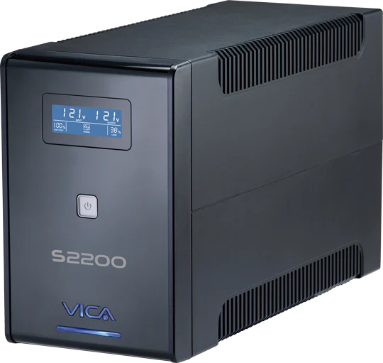 No Break Ups Vica S2200 2200va/1200w 10 Tomas Nema 5-15r (5/5) Rj11/45 , Pantalla Lcd 3 AÑos De Garantia