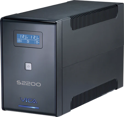 No Break Ups Vica S2200 2200va/1200w 10 Tomas Nema 5-15r (5/5) Rj11/45 , Pantalla Lcd 3 AÑos De Garantia