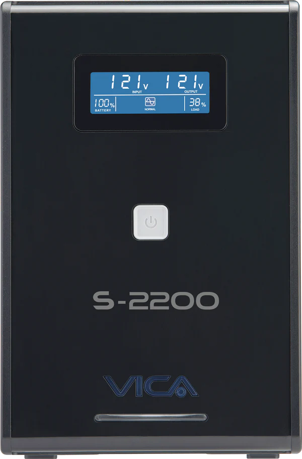 No Break Ups Vica S2200 2200va/1200w 10 Tomas Nema 5-15r (5/5) Rj11/45 , Pantalla Lcd 3 AÑos De Garantia