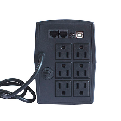 No-break Interactivo Smartbitt  Sbnb1000usb  1000va/500w, Clavija Nema 5-15p, 6 Contactos Tipo Nema 5-15r Con Respaldo De Baterias, Regulacion Y Supresion De Picos, Proteccion Rj-11, Puerto Usb