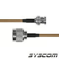 Jumper de 60 cm de Cable LP142 con Conectores BNC Macho a N Hembra