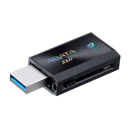 Unidad De Estado Solido Ssd Externo Adata Sc730 512gb Portatil Usb 3.2 Gen 2 Tipo C Windows Mac Android Linux Color Negro Sc730-512g-cacti