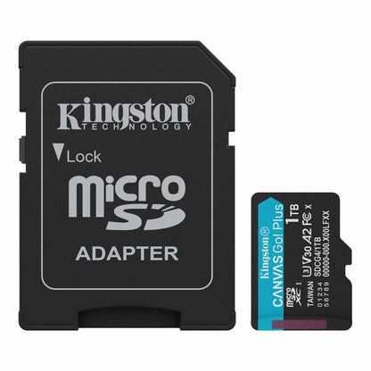 Memoria Flash Micro Sd Kingston Sdxc Canvas Go Plus 256gb 200mb/s Uhs-i U3 V30 C/adaptador (sdcg4/1tb)