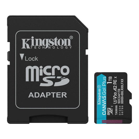 Memoria Flash Micro Sd Kingston Sdxc Canvas Go Plus 256gb 200mb/s Uhs-i U3 V30 C/adaptador (sdcg4/1tb)