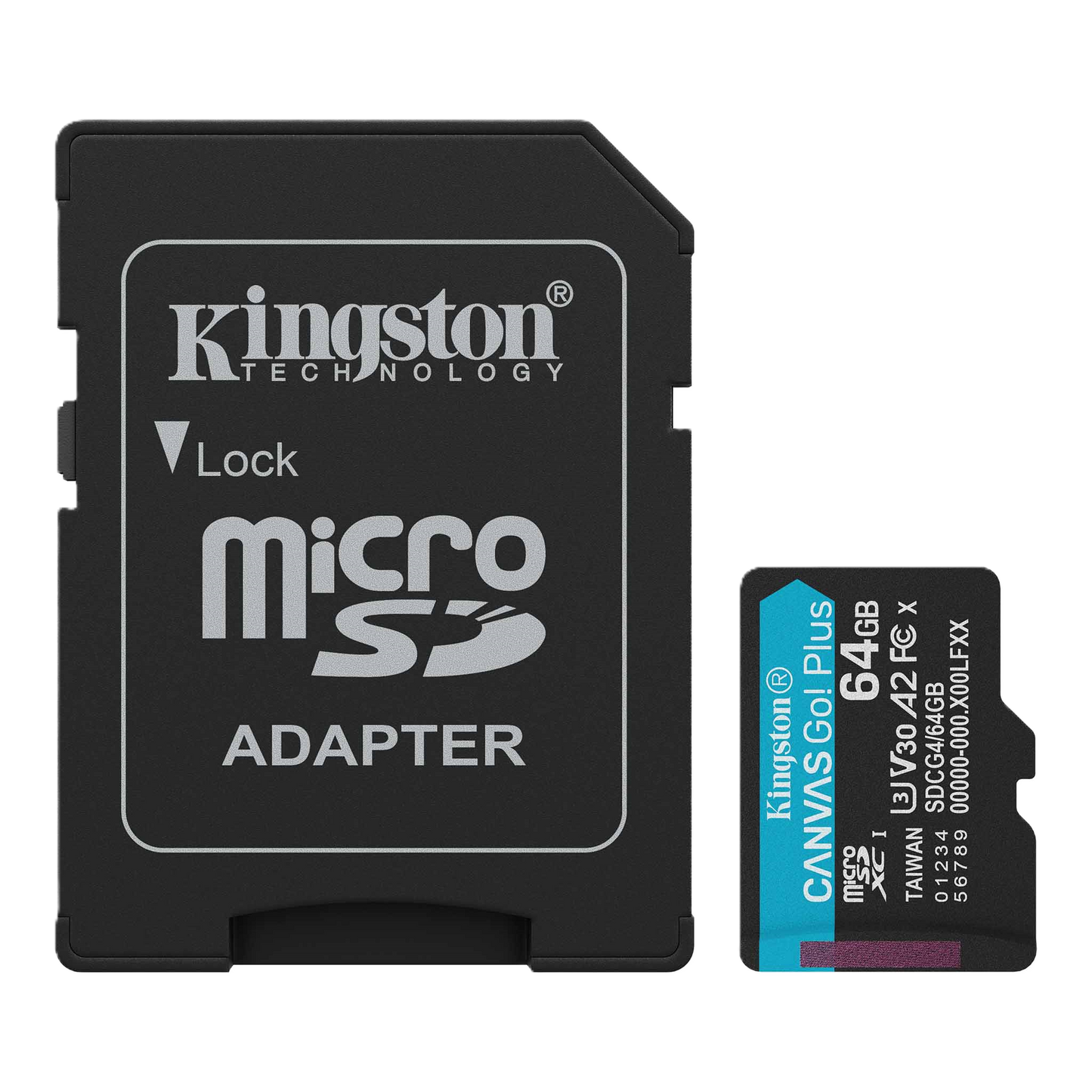 Memoria Flash Micro Sd Kingston Sdxc Canvas Go Plus 64gb 200mb/s Uhs-i U3 V30 C/adaptador (sdcg4/64gb)