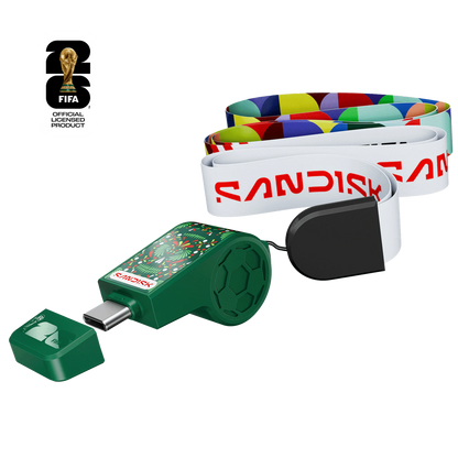 Memoria Sandisk 64gb Usb Tipo-c Edicion Copa Mundial Fifa 2026 Negra Lect.300mb/s  Sdczia-064g-g46