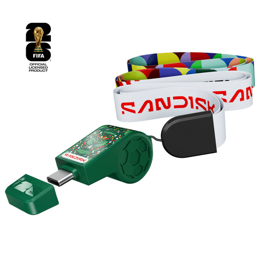 Memoria Sandisk 64gb Usb Tipo-c Edicion Copa Mundial Fifa 2026 Negra Lect.300mb/s  Sdczia-064g-g46