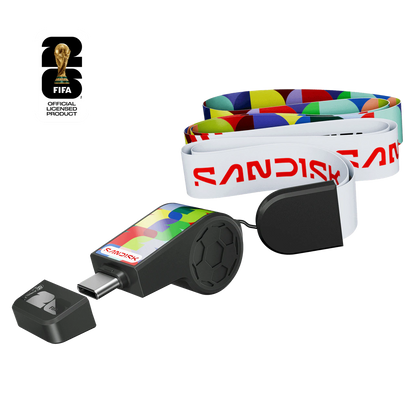 Memoria Sandisk 128gb Usb Tipo-c Edicion Copa Mundial Fifa 2026 Negra Lect.300mb/s  Sdczia-128g-g46