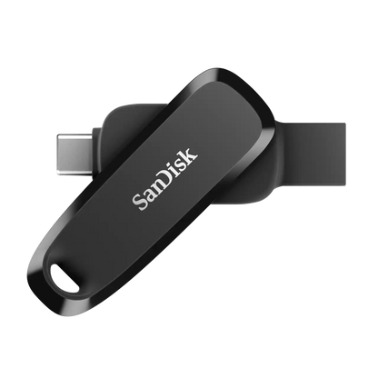 Memoria Sandisk 256gb Usb 3.2 Gen1 Phone Drive Para Android Tipo-c/tipo A Negro Giratoria Sdddc6-256g-g46
