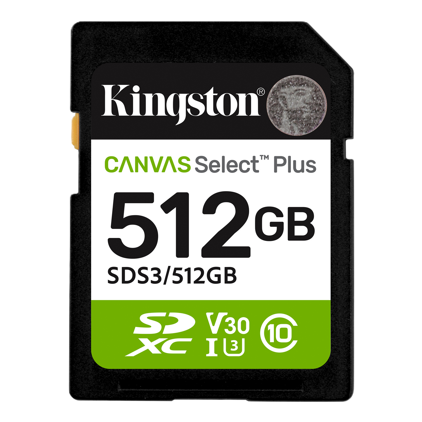 Memoria Flash Sd Kingston Sdxc Canvas Select 512gb 150mb/s C10 Uhs-i U3 V30 (sds3/512gb)