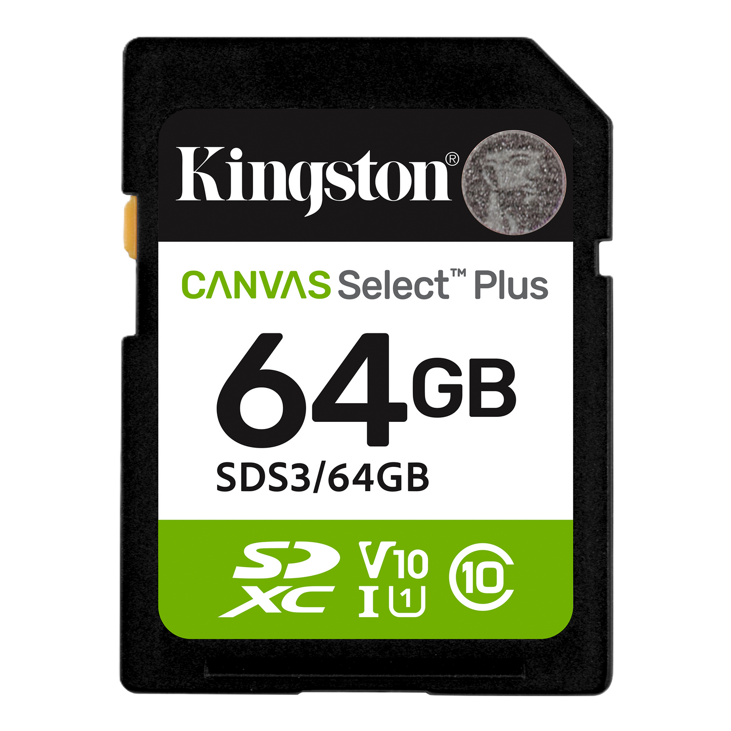 Memoria Flash Sd Kingston Sdxc Canvas Select 64gb 100mb/s C10 Uhs-i U1 V10 (sds3/64gb)