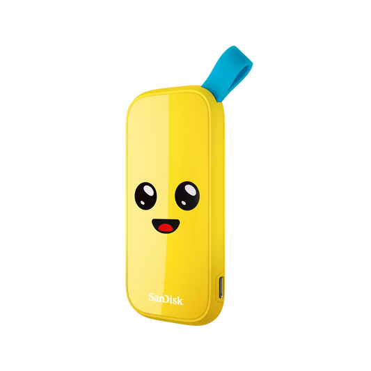 Unidad De Estado Solido Ssd Externo Sandisk Fortnite Portable Banano 1tb Usb 3.2 Gen2 Lect.800 Mb/s Pc Sdssde30-1t00-g25f