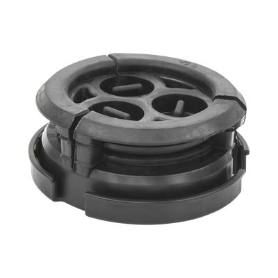 Bota pasamuro de 4". Incluye 3 orificios para cable coaxial de 7/8"