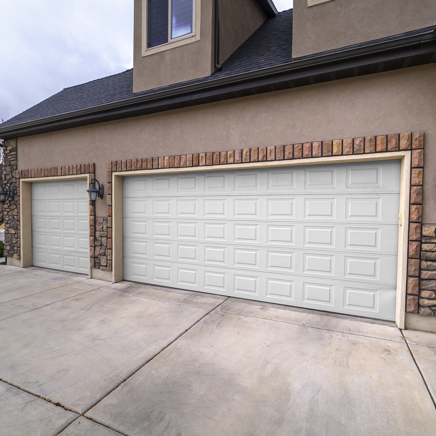 Sección D/ Puerta Garage / Cuadro Corto / Color Blanco / Para Garage108sc / Estilo Americana.