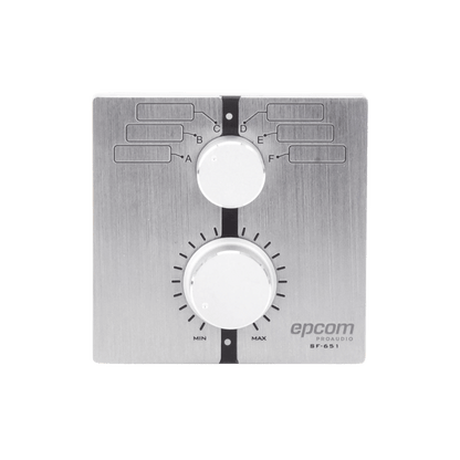 Control de  Volumen Remoto con Selector de Canales Compatible con Amplificador SF2240UC - SF4240UC