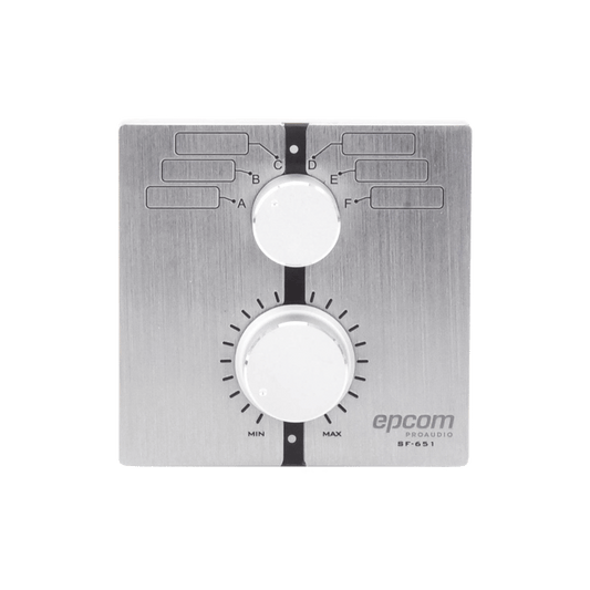 Control de  Volumen Remoto con Selector de Canales Compatible con Amplificador SF2240UC - SF4240UC