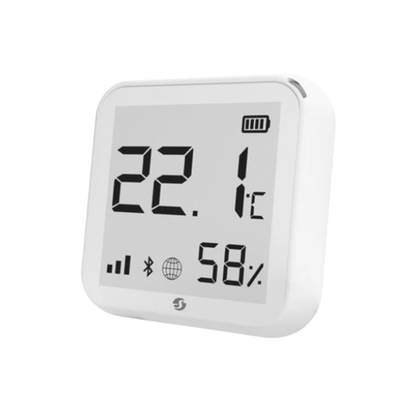 Sensor Inteligente De Humedad Y Temperatura Con Pantalla De 2 Colores / Wifi / Residencial / Nube P2p Y Lectura Local/ Nest / Alexa