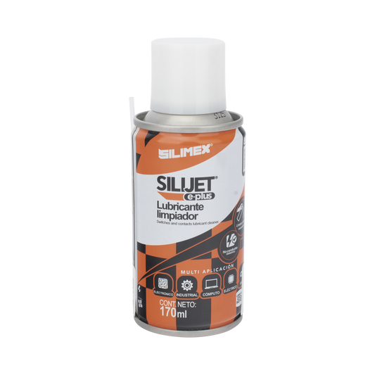 Limpiador lubricante en aerosol dieléctrico,  protege mecanismos, circuitos, sensores, ventiladores, 170 ml.