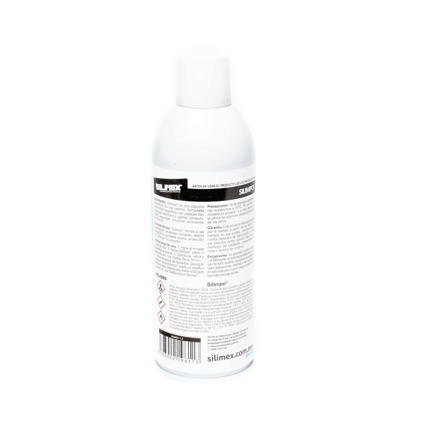 Espuma Silimpo Para Gabinetes De Equipos Electronicos Antiestatico Silimex 454 Ml