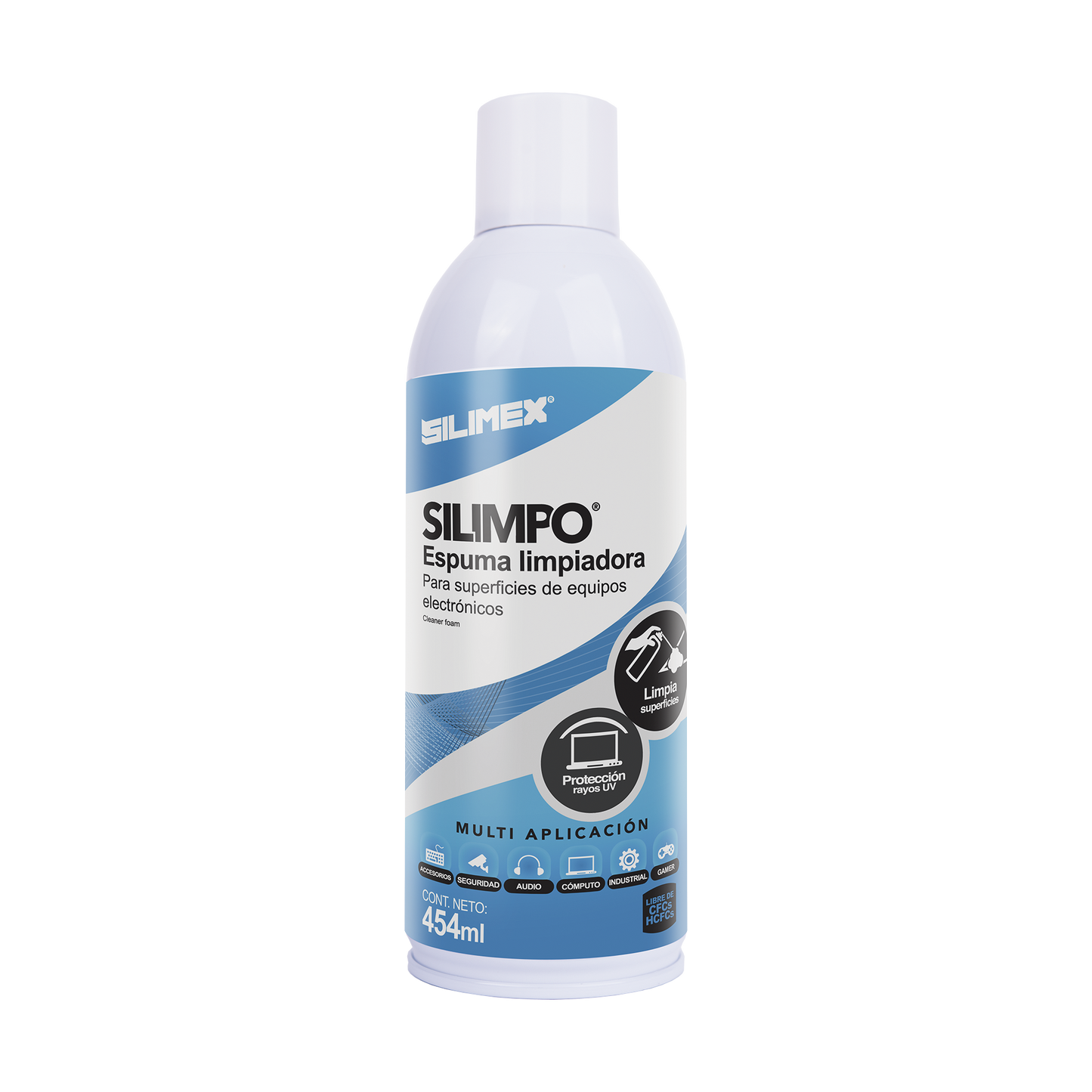 Espuma Silimpo Para Gabinetes De Equipos Electronicos Antiestatico Silimex 454 Ml