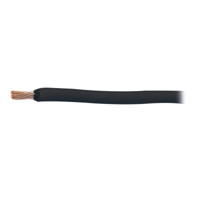 Cable Eléctrico / 8 AWG / 100 metros / Color negro / Conductor de cobre suave / Aislamiento de PVC / Auto extinguible
