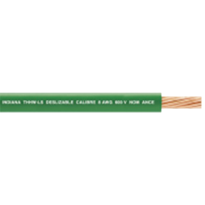 ( Venta X Metro ) Cable Eléctrico De Cobre Recubierto Thw-ls Calibre 14 Awg 19 Hilos Color Verde
