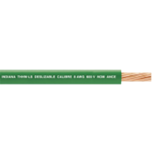 Cable Eléctrico 16 awg  color verde, Conductor de cobre suave cableado. Aislamiento de PVC, auto-extinguible.BOBINA de 100 MTS