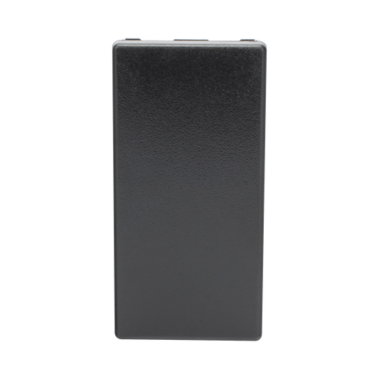 Medio Módulo de Placa Ciega Color Grafito / (K105/14)