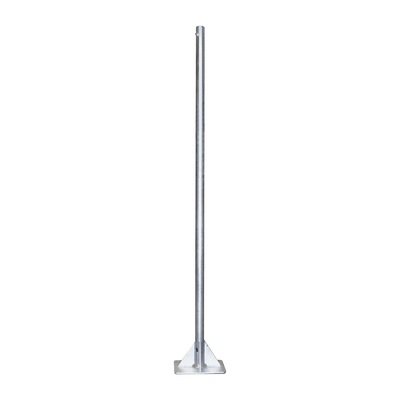Mástil De 2 Metros De 2" Diámetro, Con Opresor, Base Soldada . Galvanizado Por Inmersión En Caliente.