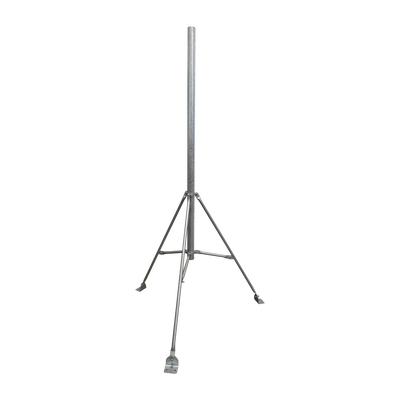 Mástil De 2" X 1.5 Metros Con Tripie Para Instalación En Losa. Acero Galvanizado En Caliente.