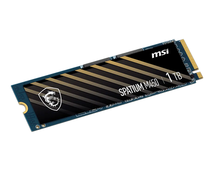 Unidad De Estado Solido Ssd Interno Msi Spatium M450 1tb M.2 2280 Pcie Gen4x4, Nvme 1.4 Lec 3600 / Esc 300 Mb/s Spatium M450 Pcie 4.0 Nvme M.2 1tb