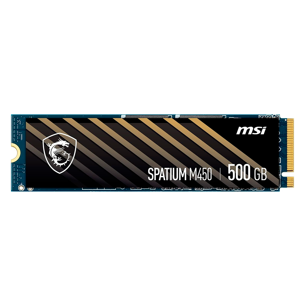 Unidad De Estado Solido Ssd Interno Msi Spatium M450 500 Gb M.2 2280 Pcie Gen4x4, Nvme 1.4 Lec 3600 / Esc 2300 Mb/s Spatium M450 Pcie 4.0 Nvme M.2 500gb