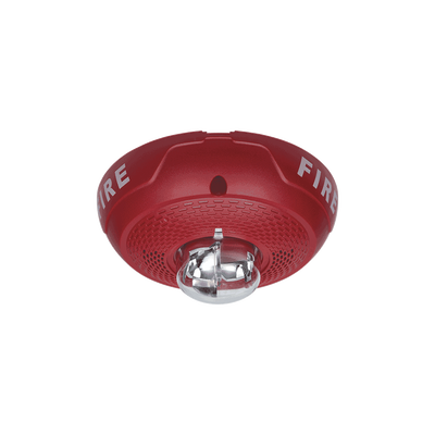 Bocina Con Lámpara Estroboscópica, Montaje En Techo, Color Rojo, Nuevo Diseño Moderno Y Elegante Y Menor Consumo De Corriente