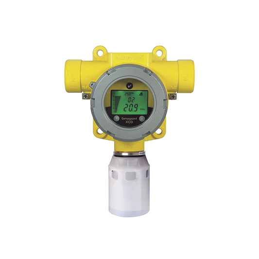 Detector Industrial De Gas, Con Sensor EC De Oxigeno (O2) 0-25% V/V, Certificación UL/c-UL/INMETRO, Entradas 2x3/4" NPT, Carcasa Pintado De Aluminio Grado Marino, Protección Contra Intemperie De Nailon