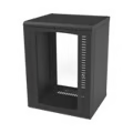 Gabinete Para Montaje En Pared, Puerta De Cristal Templado, Cuerpo Fijo Con Rack 19" De 16 Unidades