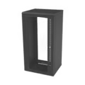 Gabinete Para Montaje En Pared, Puerta De Cristal Templado, Cuerpo Fijo Con Rack 19" De 24 Unidades
