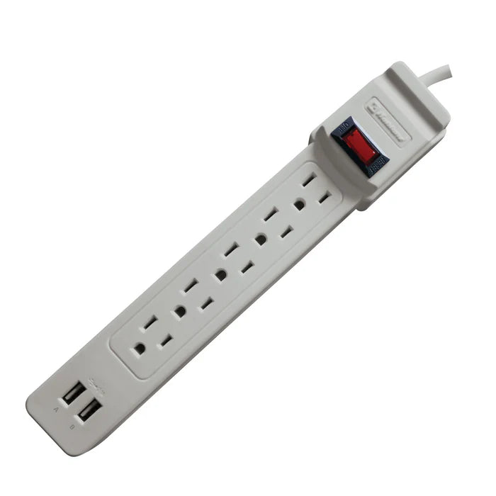 Supresor De Picos Koblenz Ss-550-usb, 550 Joules, 5 Contactos Aterrizados, 2 Puertos Usb. 1 AÑo De Garantia. Sku 00-5333-000